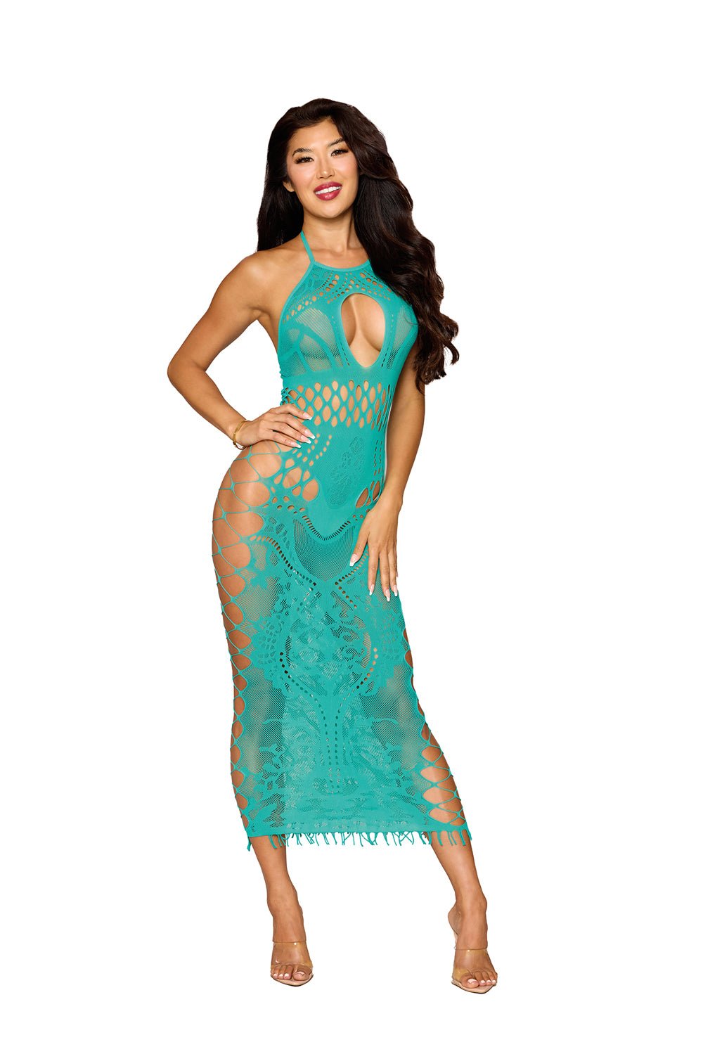 Bodystocking Gown Dmnd - One Size - Agate - Time4Task2Toys