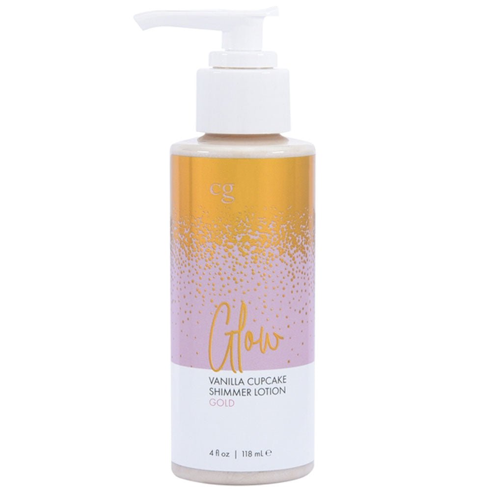 Glow Vanilla Cupcake Shimmer Lotion Gold 4 Oz - Time4Task2Toys