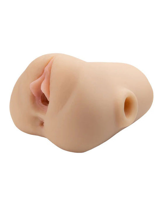 "Pdx Plus Double Pounder Vibrating Squeeze Stroker - Light PDRD434-21"