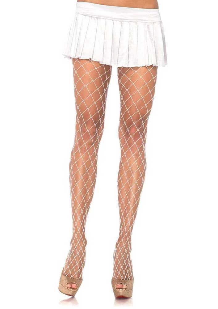 Xena Spandex Diamond Tights - One Size - White - Time4Task2Toys