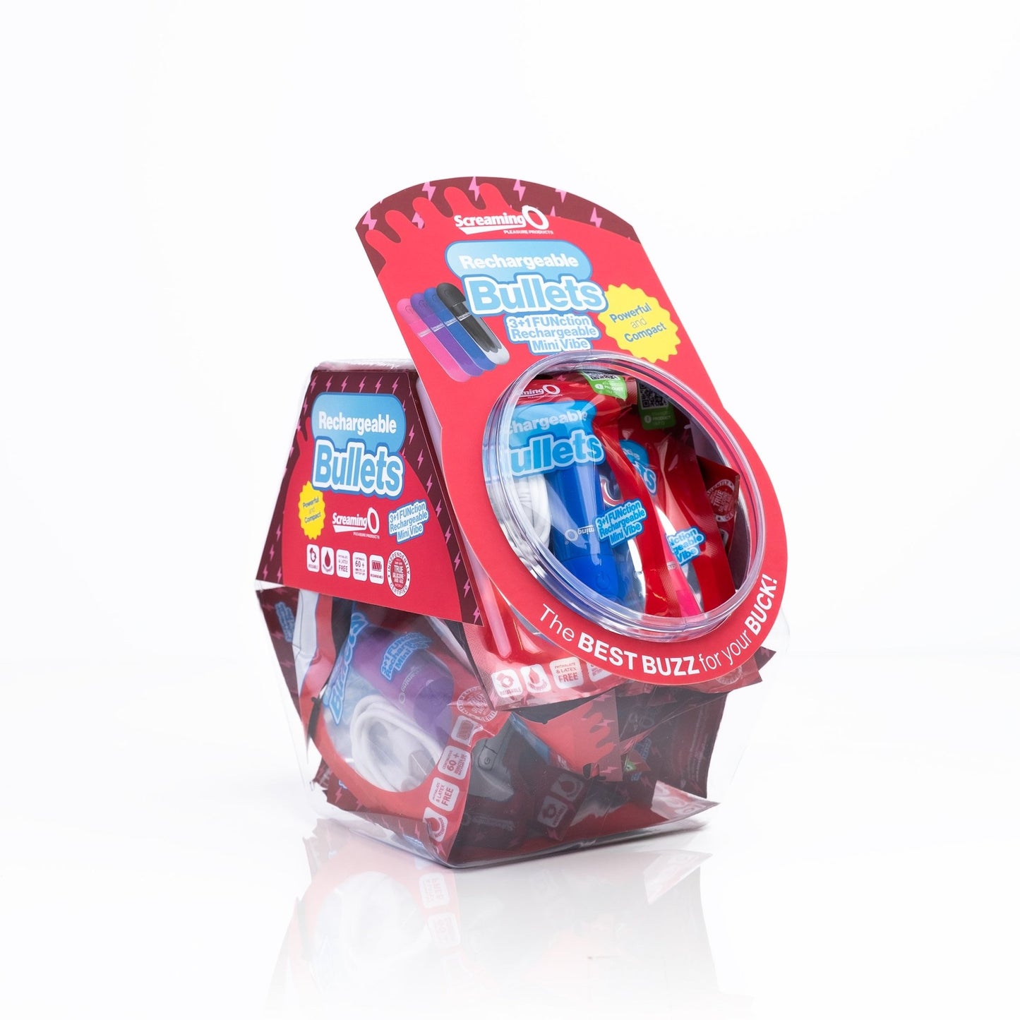 Screaming O Rechargeable Bullets in Candy Bowl - Assorted - Time4Task2Toys