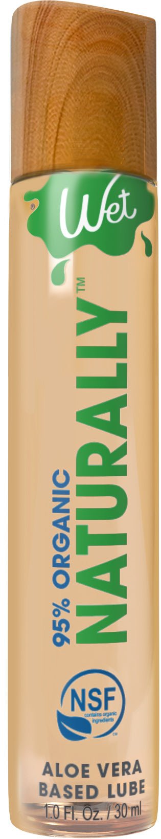 Wet 95% Organic Naturally - Aloe Based Lubricant 1 Oz - Time4Task2Toys