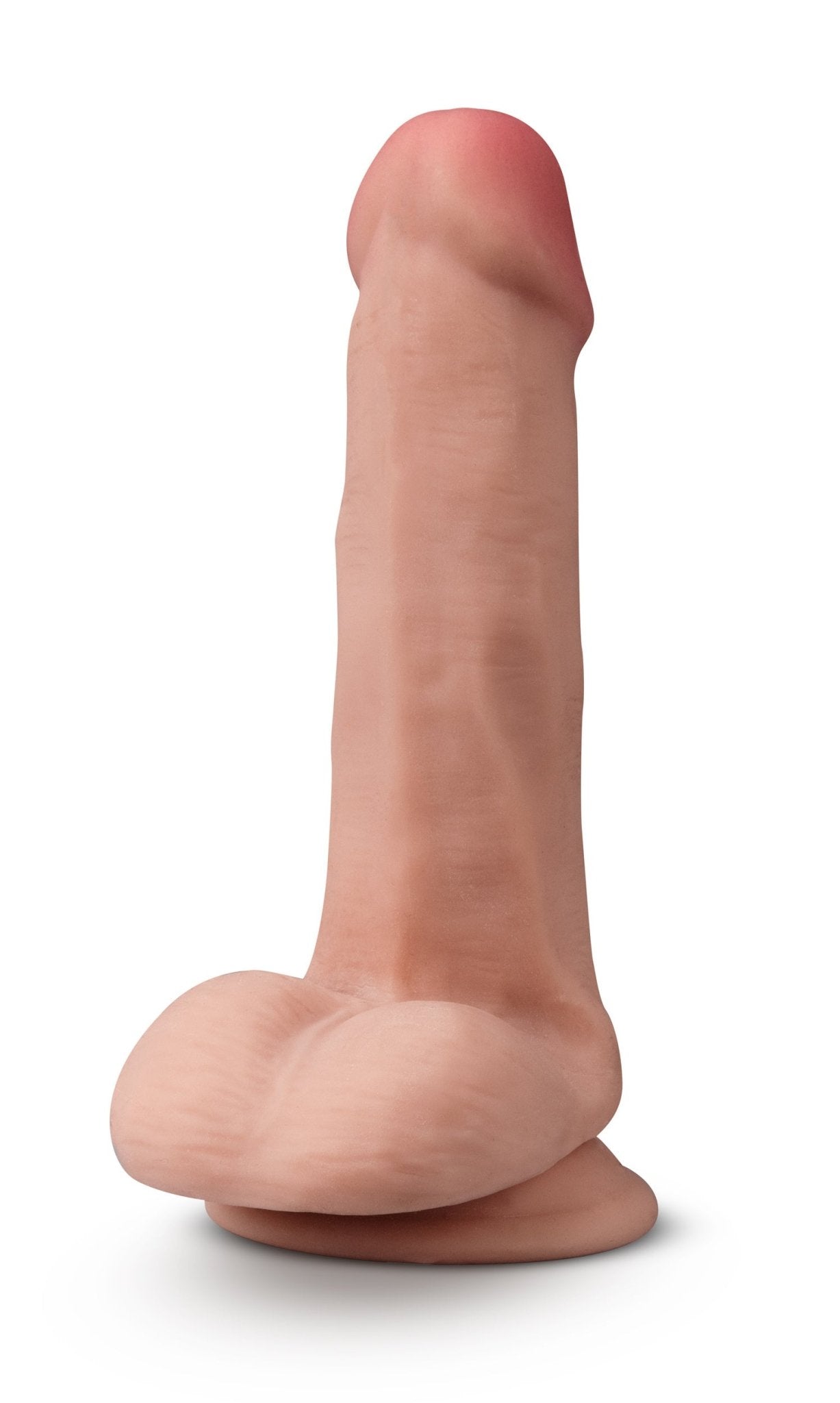 Dr. Skin Plus - 6 Inch Posable Dildo With Balls - Mocha - Time4Task2Toys