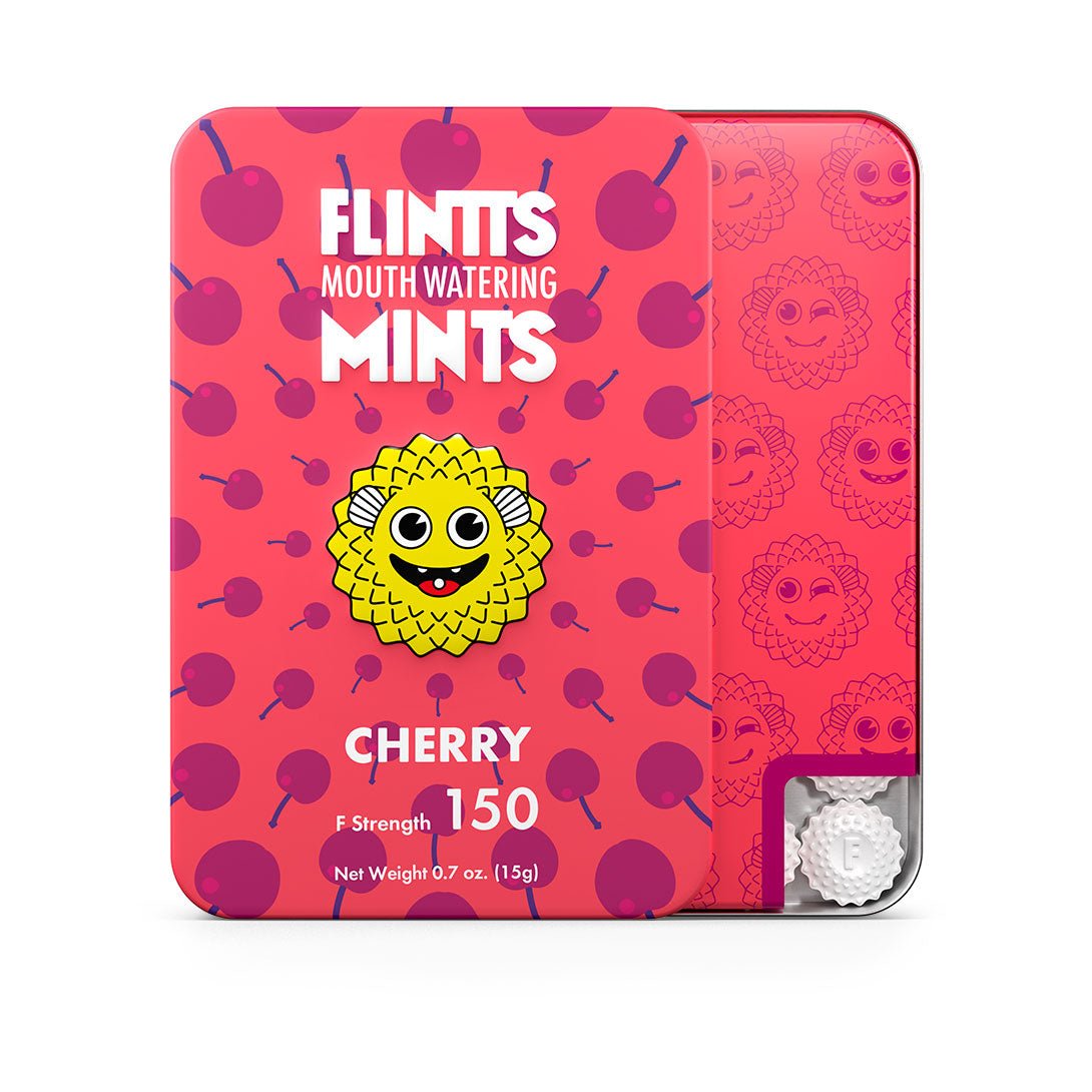 Flintts Mouth Watering Mints Cherry - F - Strength 150 - Time4Task2Toys