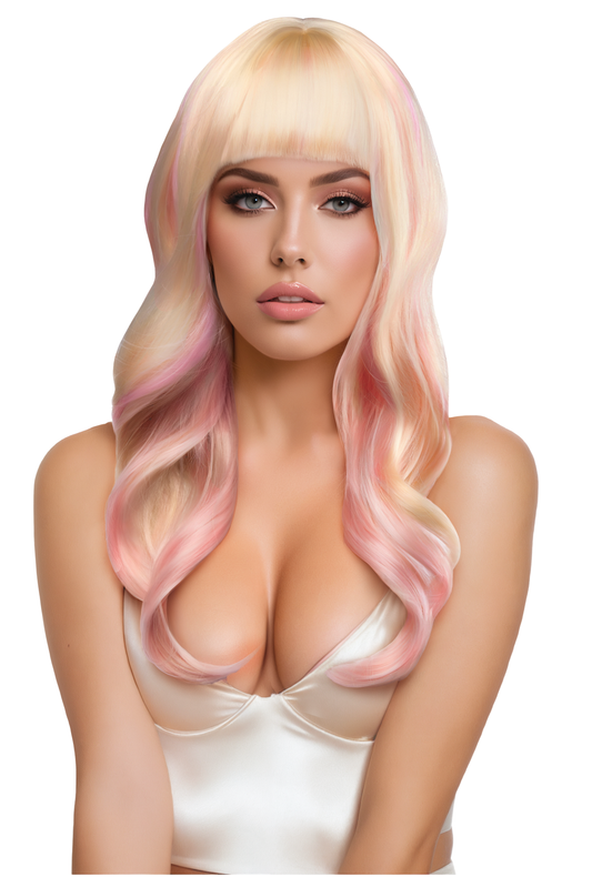 "Nicki Premium Stylable Wig - Light Pink / Blonde X-PW8068"