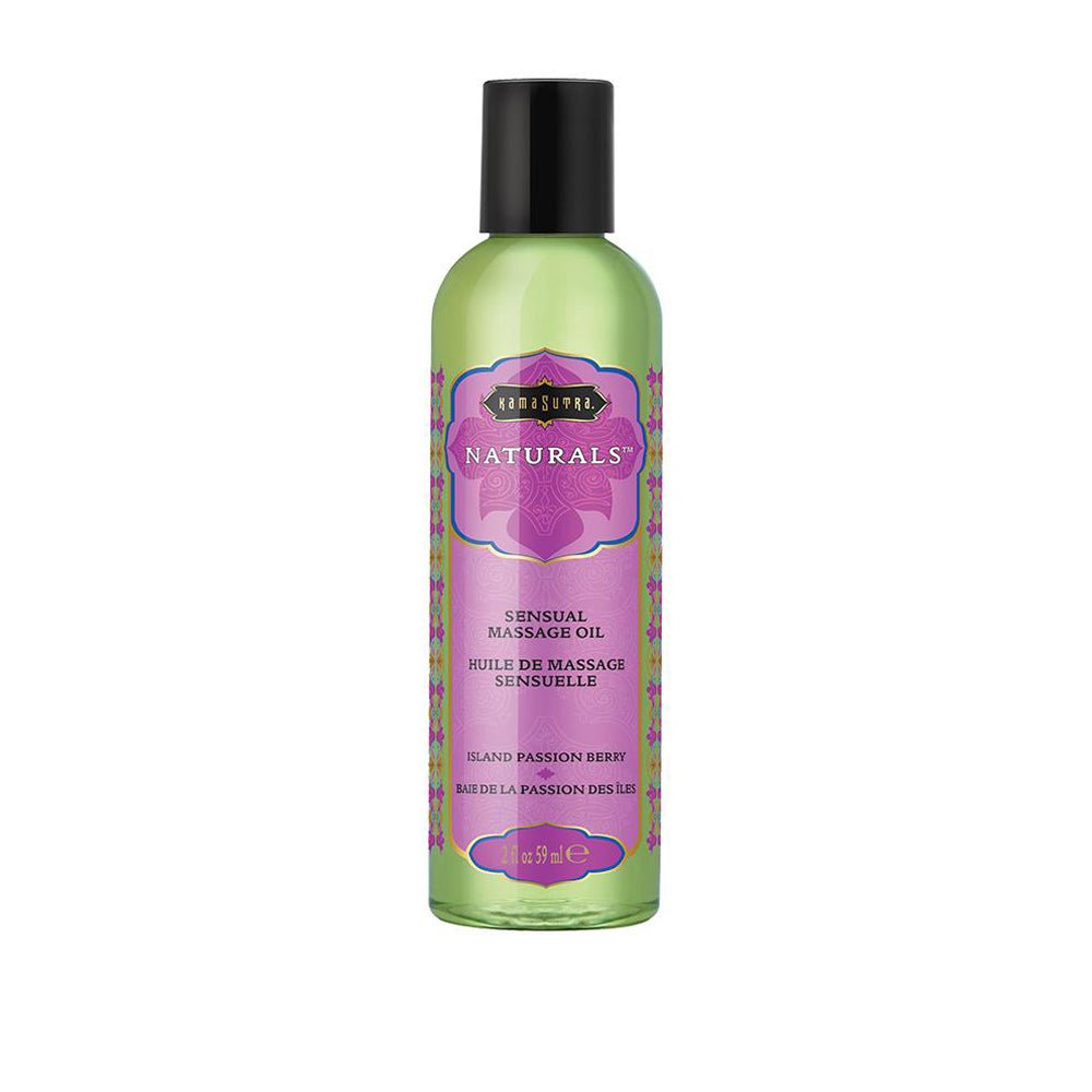 Naturals Massage Oil - Island Passion Berry - 2 Fl Oz (59 ml) - Time4Task2Toys