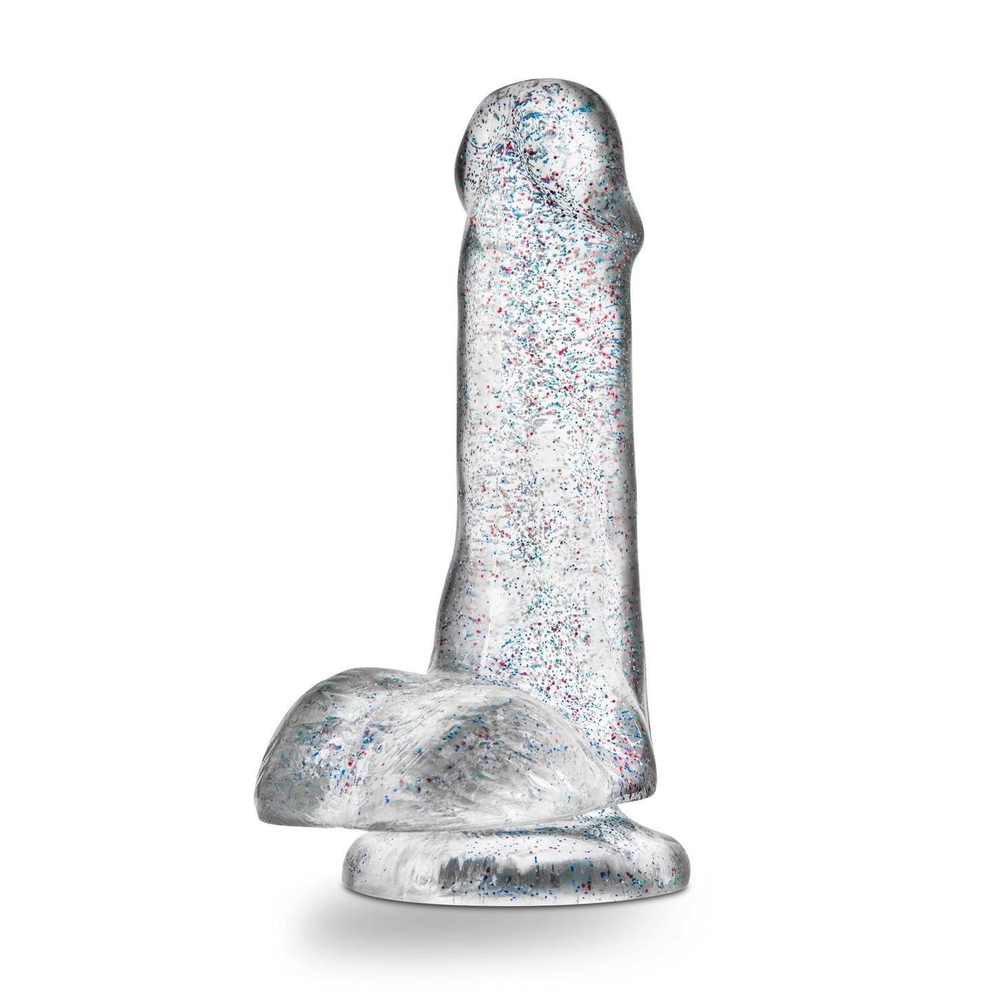 Naturally Yours - 6 Inch Glitter Cock - Sparkling Clear - Time4Task2Toys