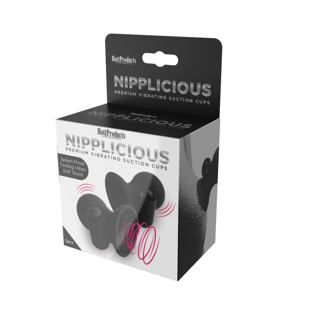 Nipplicious - Vibrating Nipple Suction Cups - Black - Time4Task2Toys