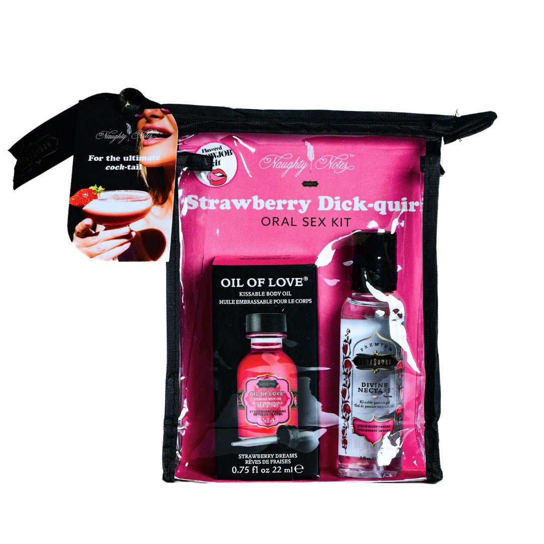 Strawberry Dick - Quiri Oral Sex Kit - .75 Oz - Time4Task2Toys