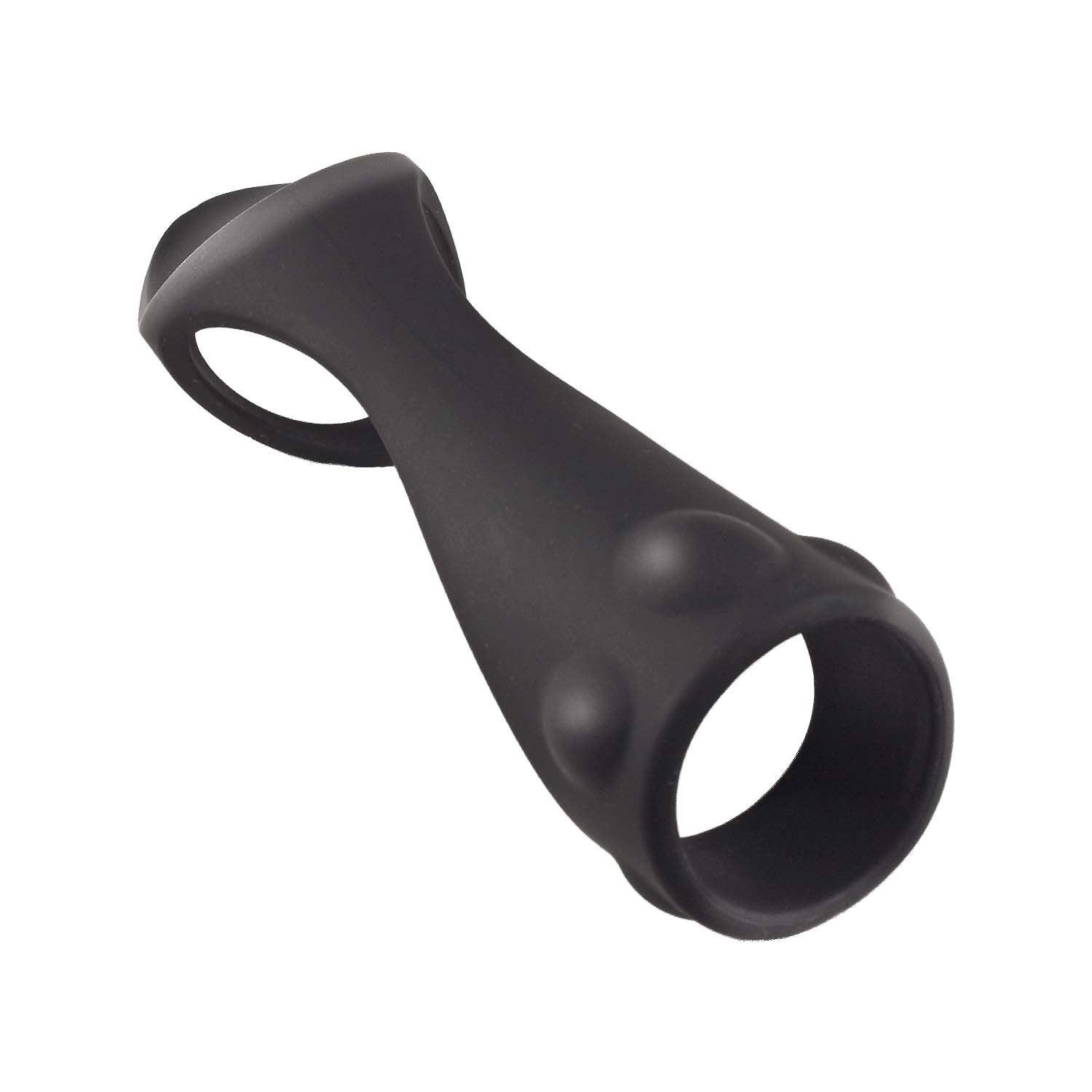 "Enhancer Textured Cock Strap and Ball Stretcher - Black NW3301"