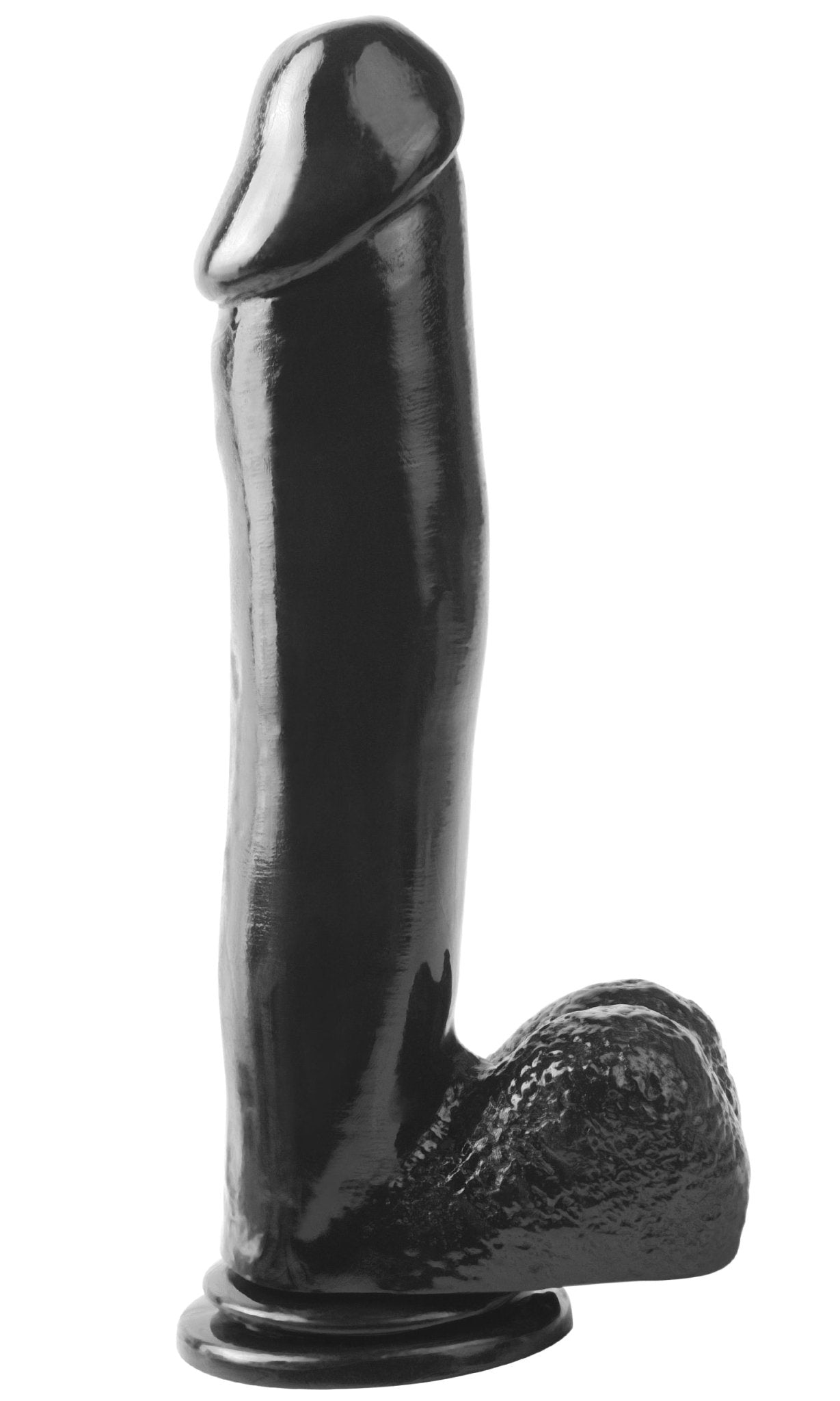 Basix Rubber Works 12 Inch Dong With Suction Cup - Black - Time4Task2Toys