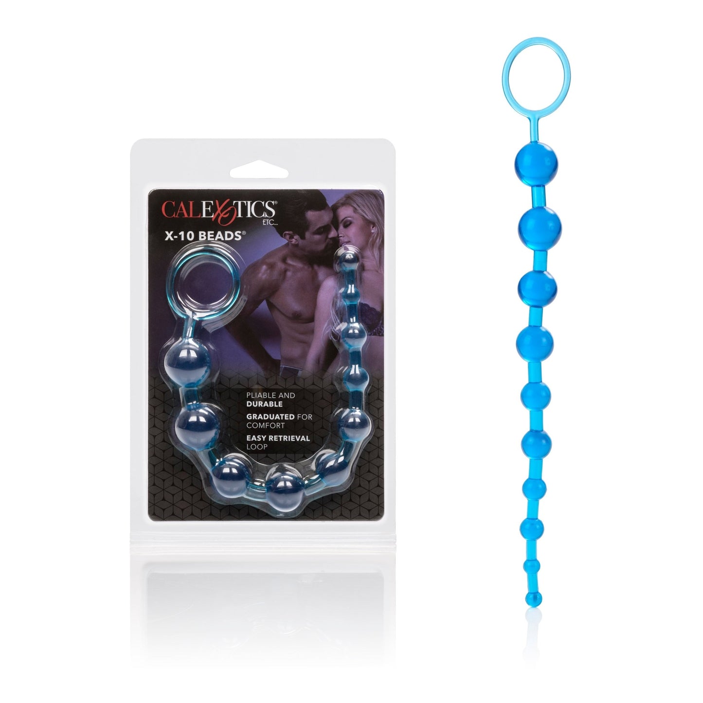X - 10 Beads - Blue - Time4Task2Toys