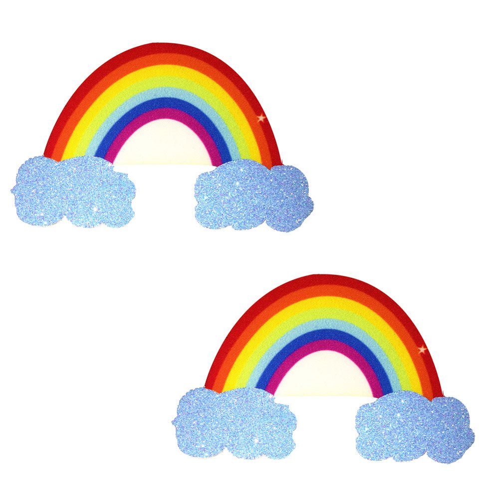 Rainbow Glitter Cloud Pasties - Time4Task2Toys
