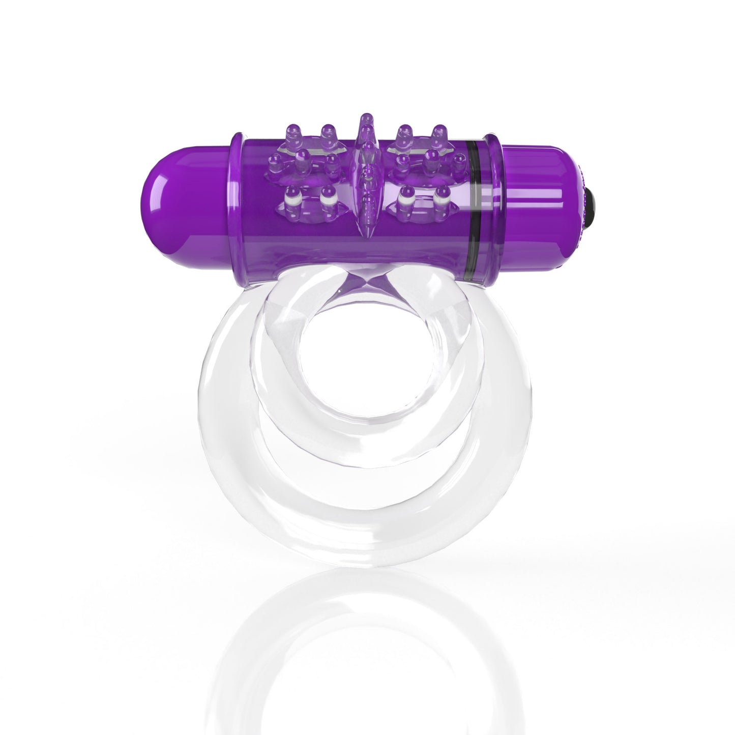 Screaming O 4t - Double O 6 Super Powered Vibrating Double Ring - Grape - Time4Task2Toys
