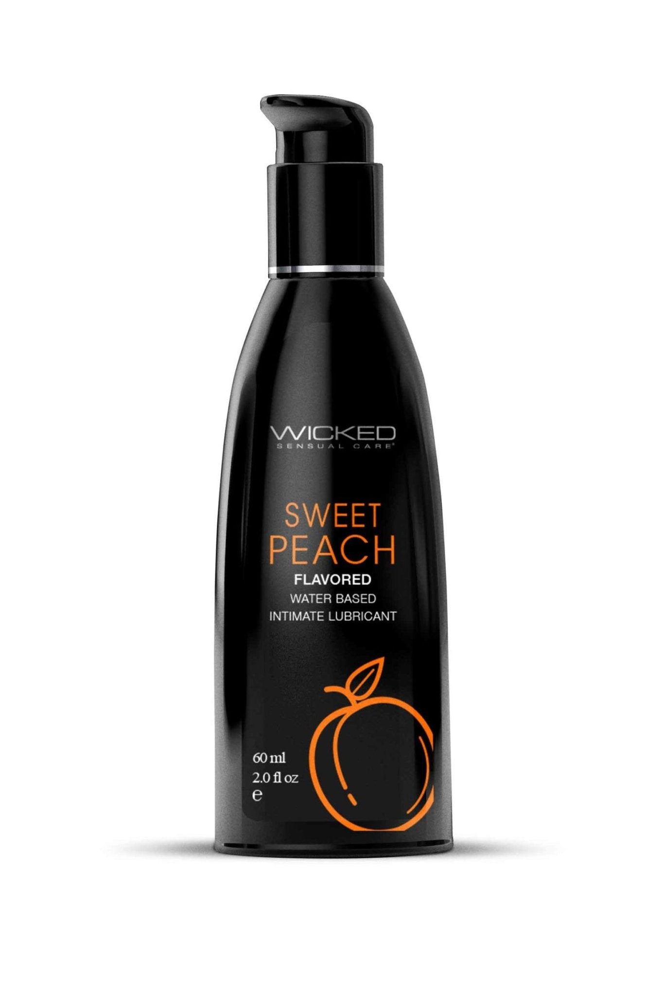 Aqua Sweet Peach Flavored Water Based Intimate Lubricant - 2 Fl. Oz. - Time4Task2Toys