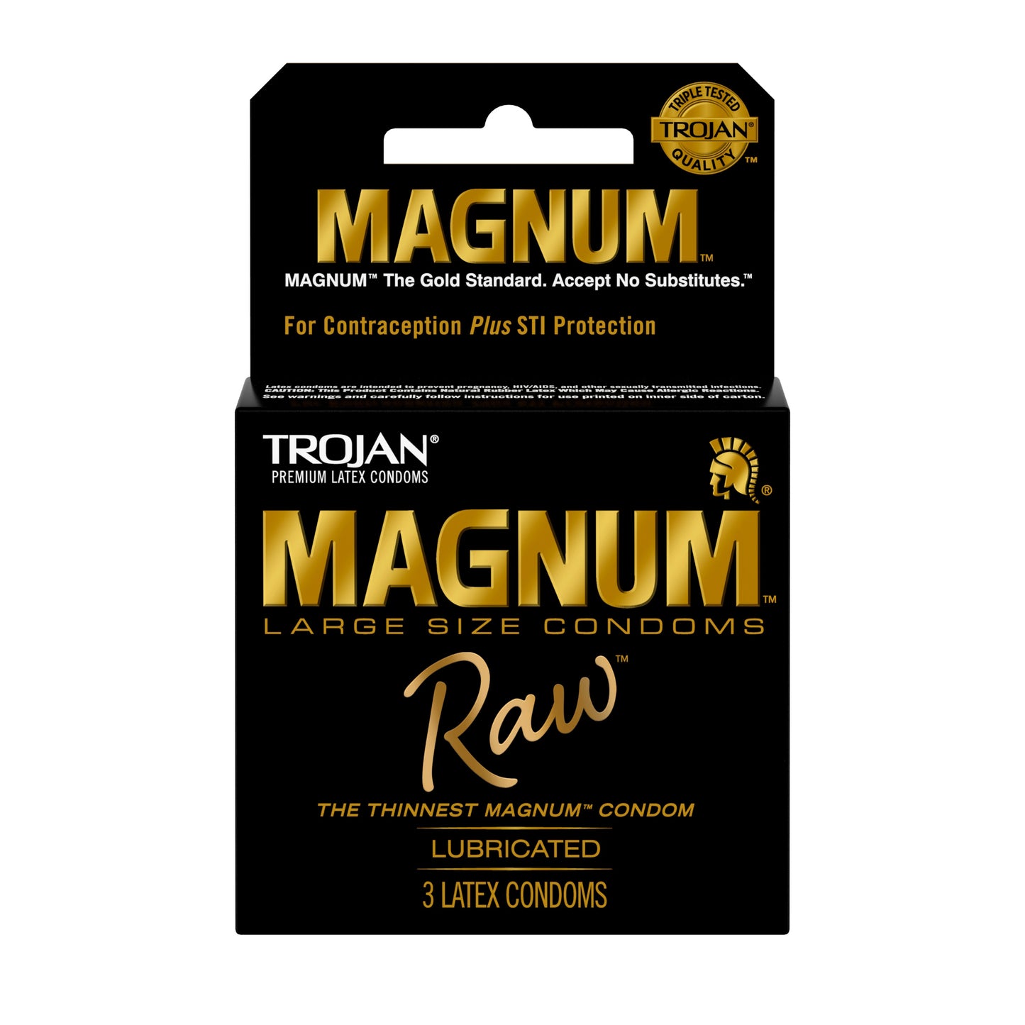 "Trojan Magnum Raw 3 Ct Condoms PM20016"