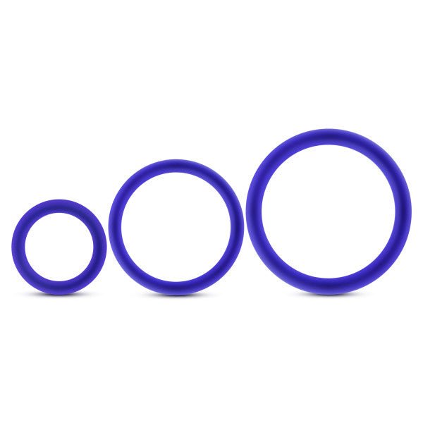 Performance - Vs4 Pure Premium Silicone Cockring Set - Indigo - Time4Task2Toys