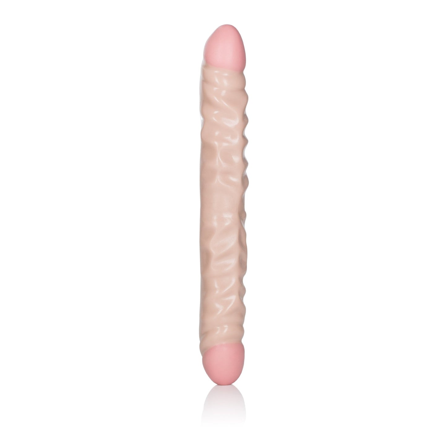 Ivory Duo 12 Inches Veined Double Dong - Time4Task2Toys