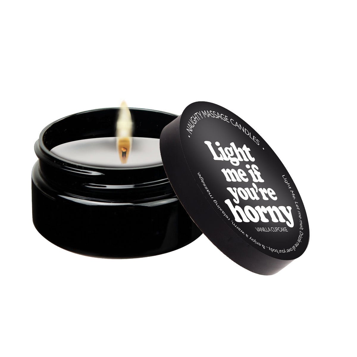 Light Me if You're Horny - Massage Candle - 2 Oz - Vanilla - Time4Task2Toys