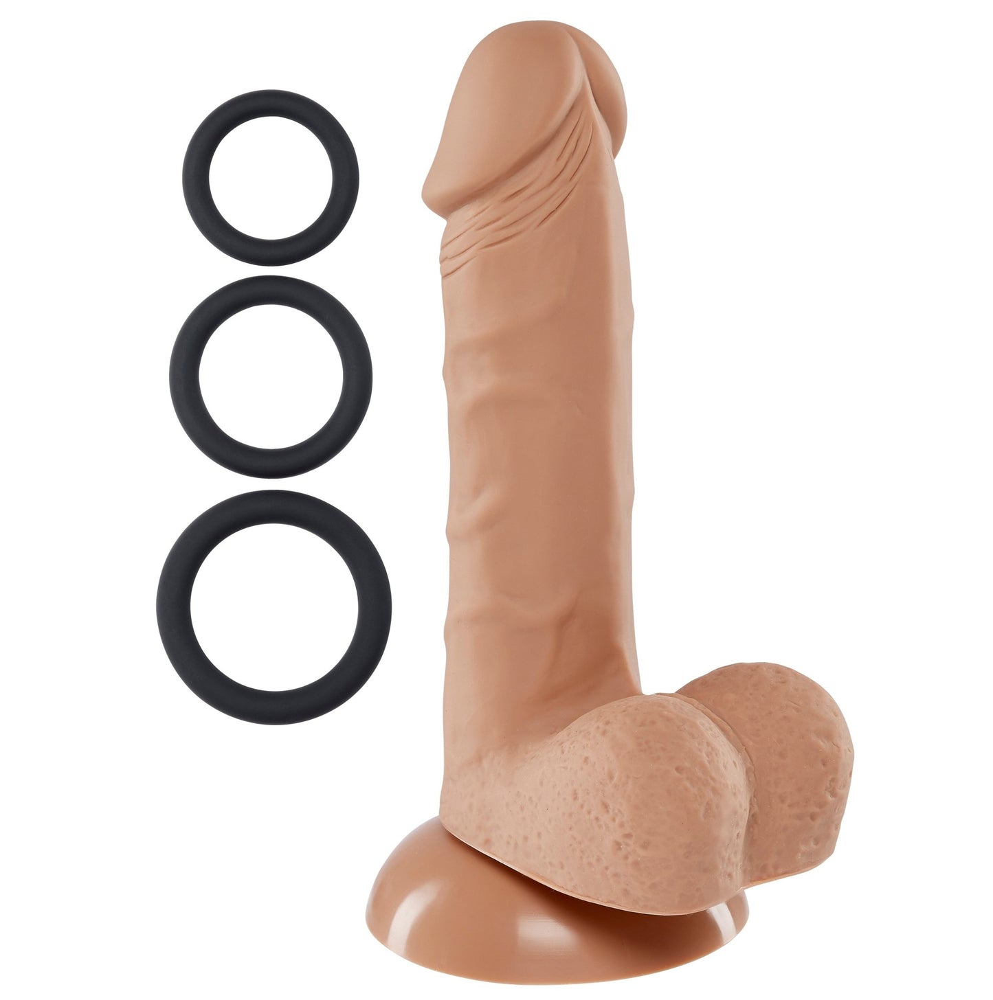 Pro Sensual Series 6 Inch Silicone Pro Odorless Dong - Tan - Time4Task2Toys