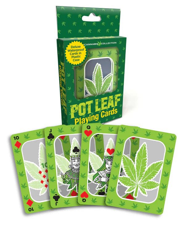 Pot Leaf Waterproof Playing Cards - Time4Task2Toys