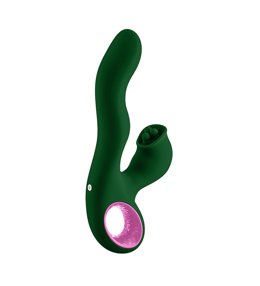 Pallina Triple - Action Rabbit Vibrator - Green - Time4Task2Toys