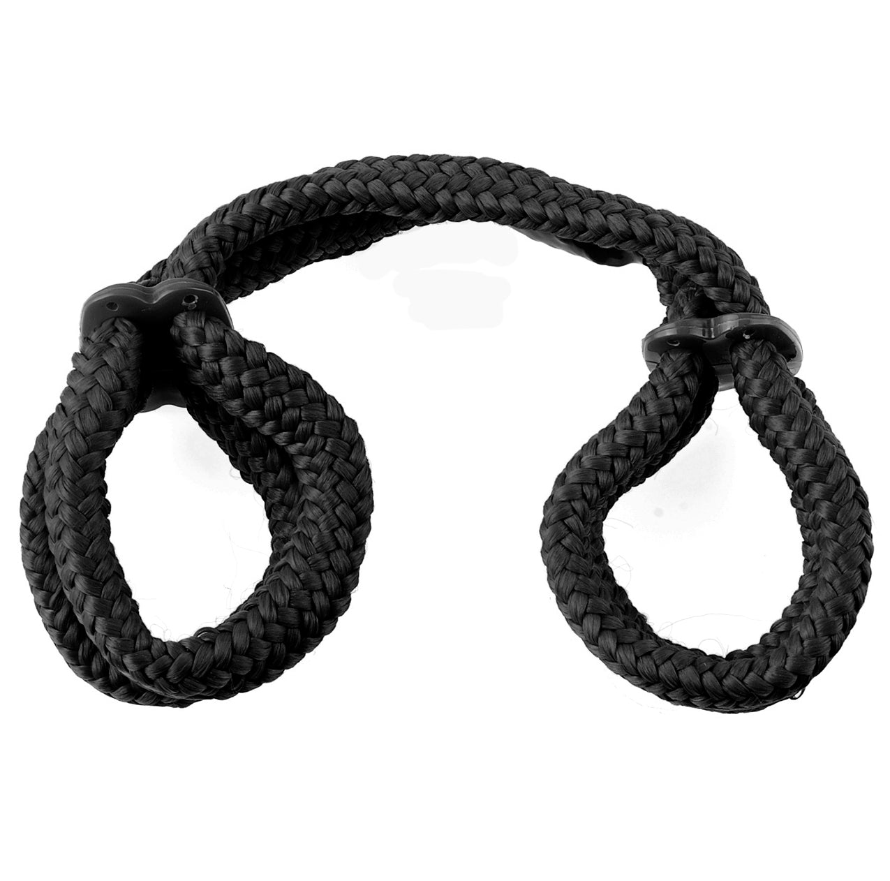 Fetish Fantasy Series Silk Rope Love Cuffs - Black - Time4Task2Toys