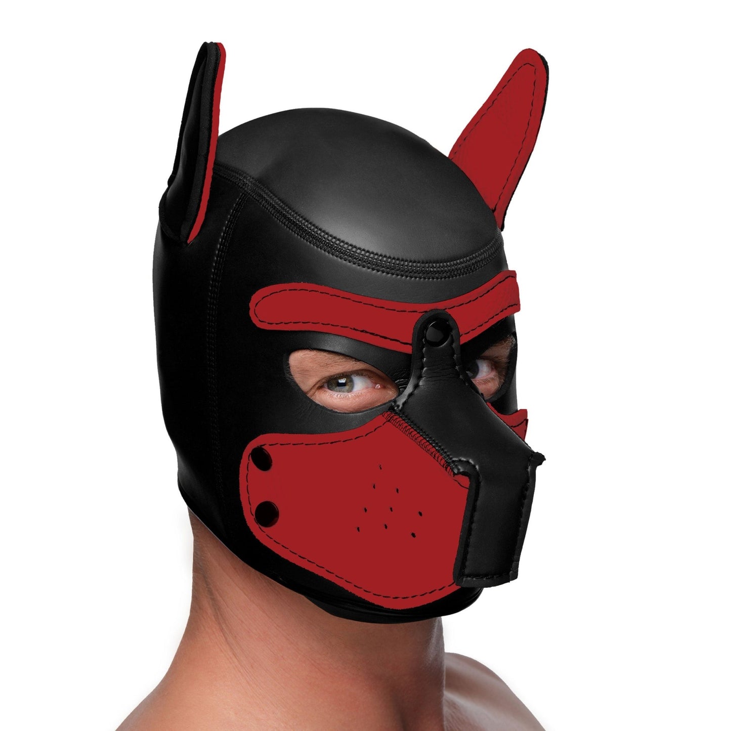 Spike Neoprene Puppy Hood - Red - Time4Task2Toys