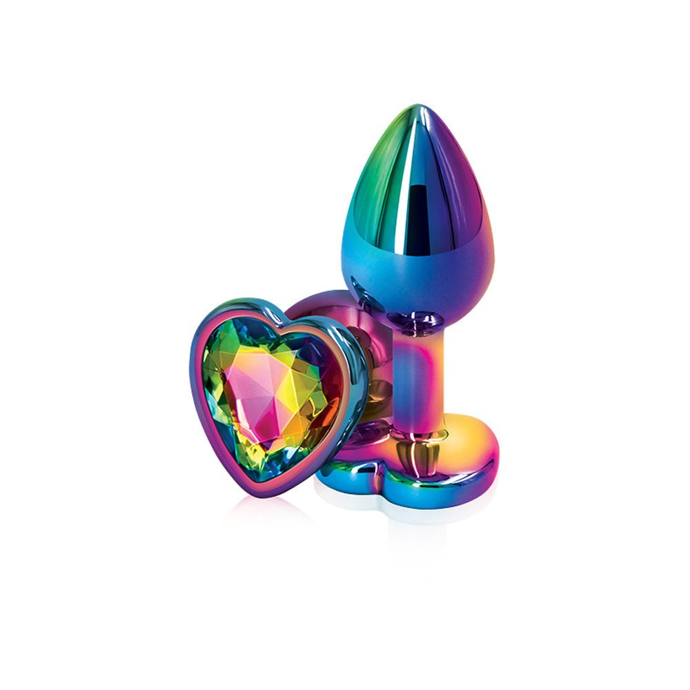 Rear Assets - Multicolor Heart - Small - Rainbow - Time4Task2Toys