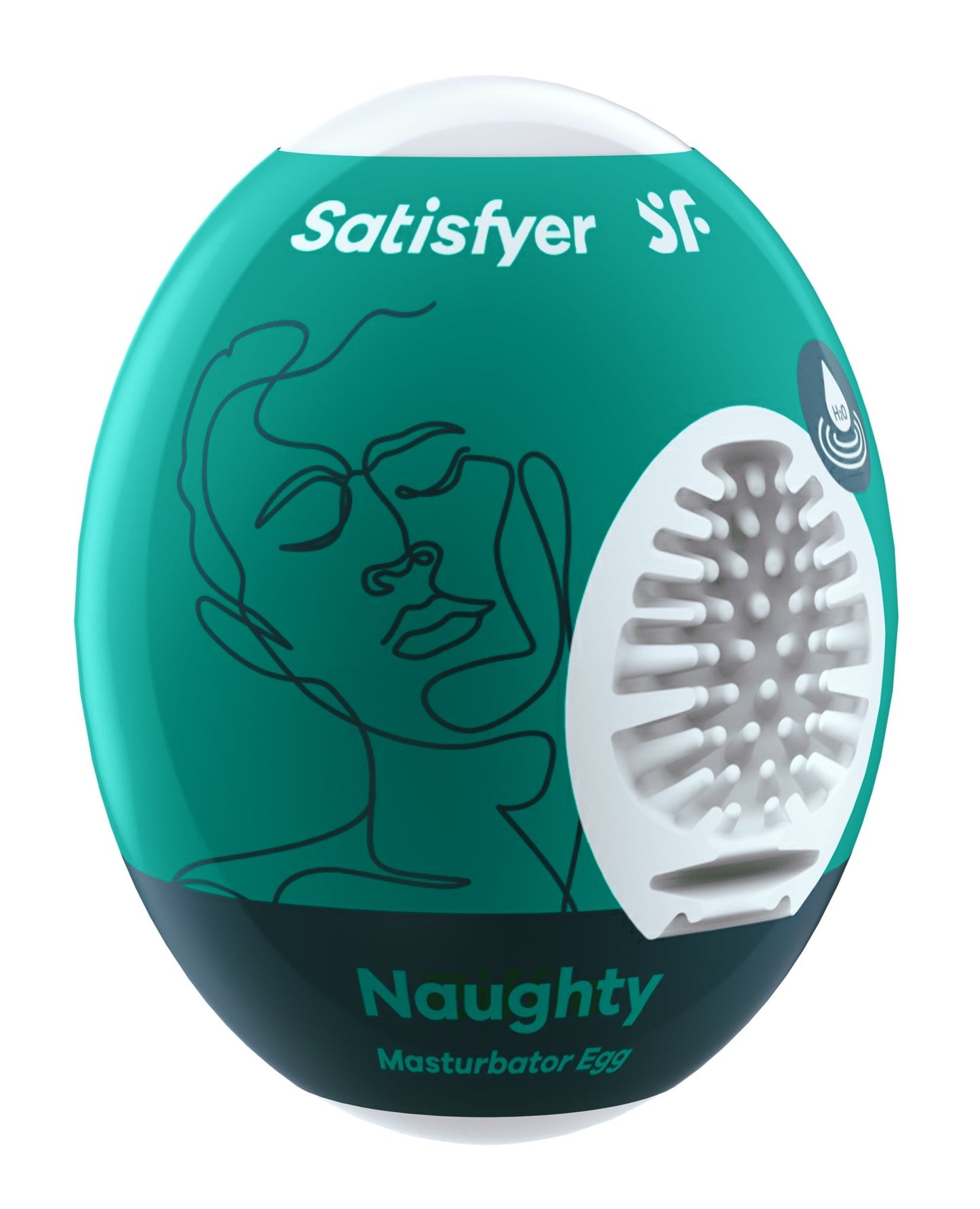 Satisfyer Masturbator Egg - Naughty - Dark Green - Time4Task2Toys