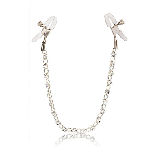 Nipple Play Crystal Chain Nipple Clamps - Time4Task2Toys