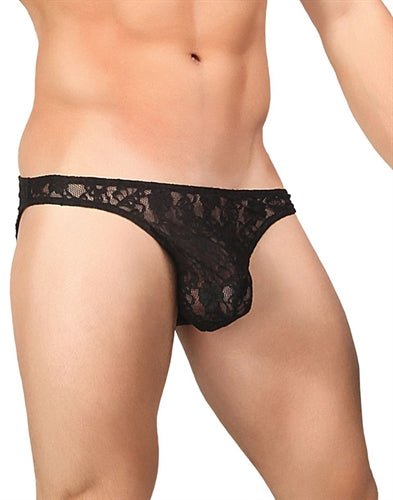 Stretch Lace Wonder Bikini - Medium - Black - Time4Task2Toys