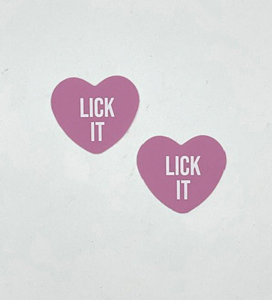Lick It Light Pink Candy Heart Pasties - Time4Task2Toys