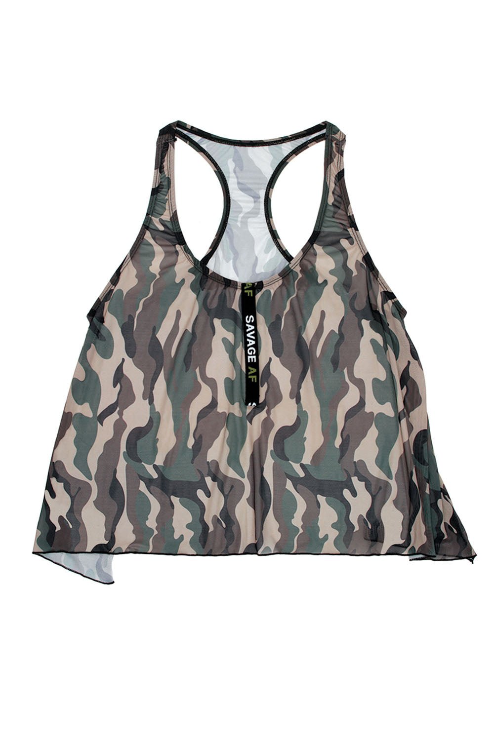 Savage Af Swing Top - Forest Camo - S/m - Time4Task2Toys