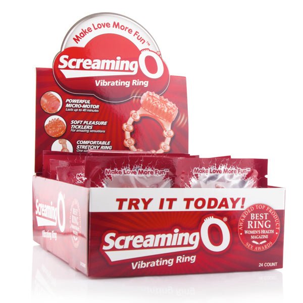 The Screaming O Vibrating Ring - 24 Count P.O.P. Box Display - Time4Task2Toys