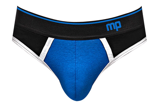 Retro Sport Panel Thong - L/ XL - Black/ Blue - Time4Task2Toys