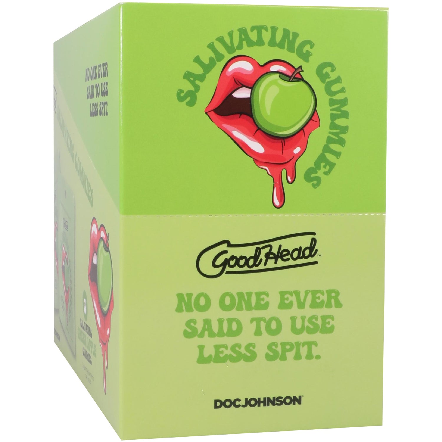 Goodhead - Salivating Gummies 24 Pk Display (3 Pcs Per Pouch) - Green Apple - Time4Task2Toys