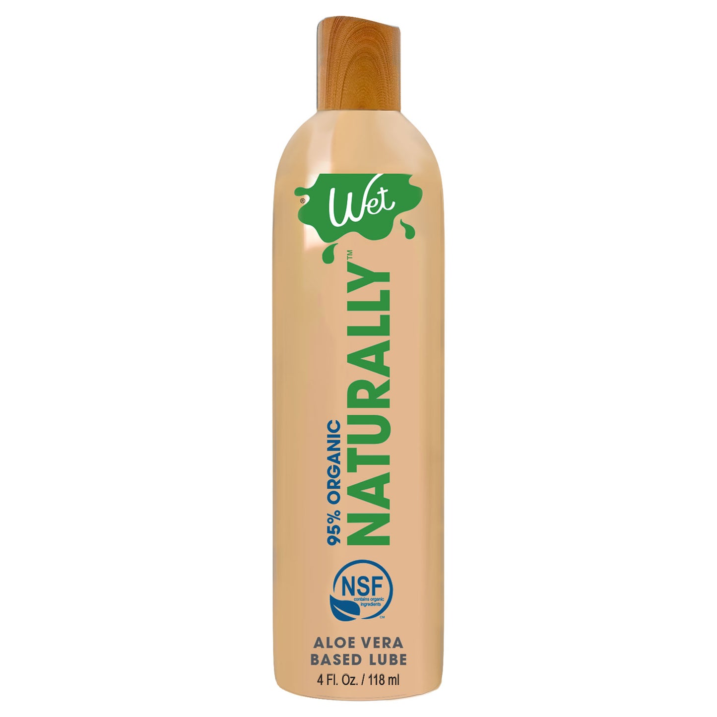 "Wet 95% Organic Naturally - Aloe Based Lubricant 4 Oz WT26425"