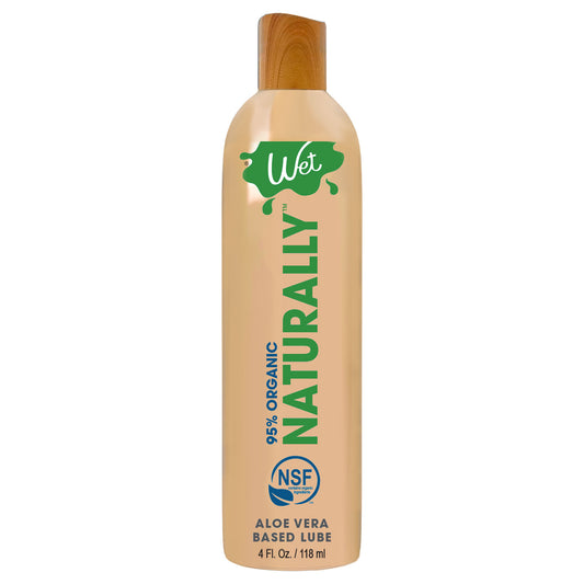 "Wet 95% Organic Naturally - Aloe Based Lubricant 4 Oz WT26425"