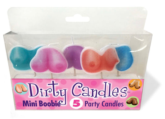 Dirty Boob Candles 5 Party Candles - Time4Task2Toys