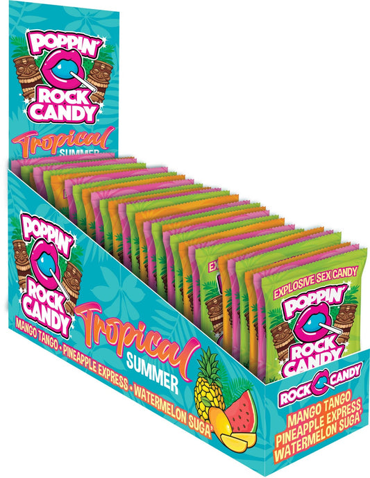 Popping Rock Tropical Summer 36 Pk Display - Mango Tango - Pineapple Express - Watermelon Sugar - Time4Task2Toys