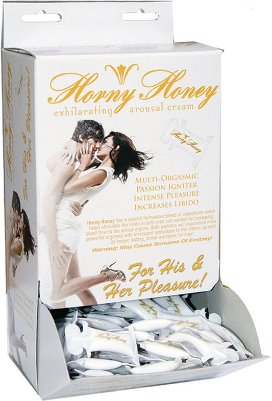 Horny Honey Stimulating Arousal Gel - 144 Piece Display - 2 Cc. Pillow Packs - Time4Task2Toys