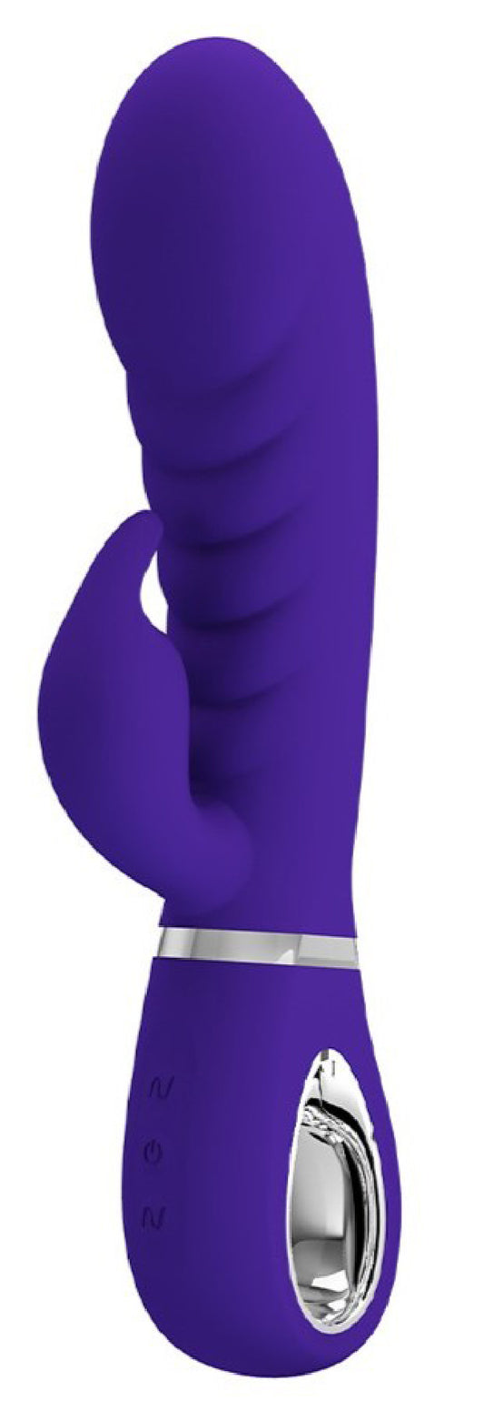 "Prescott Super Soft Rabbit Silicone Vibrator - Purple BI-014635-3"