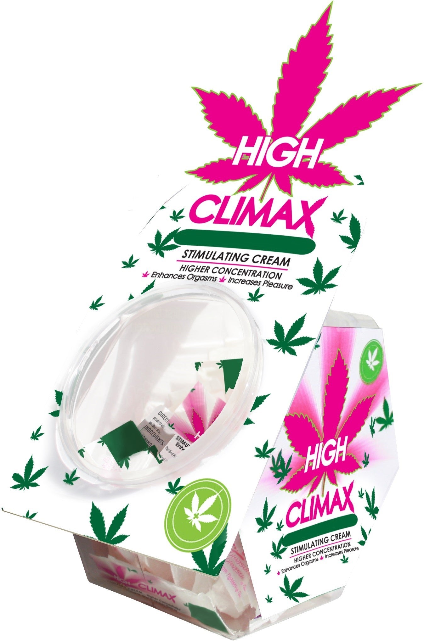 High Climax Female Stimulating Cream - 0.067 Fl. Oz. - 50 Pc. Bowl Display - Time4Task2Toys
