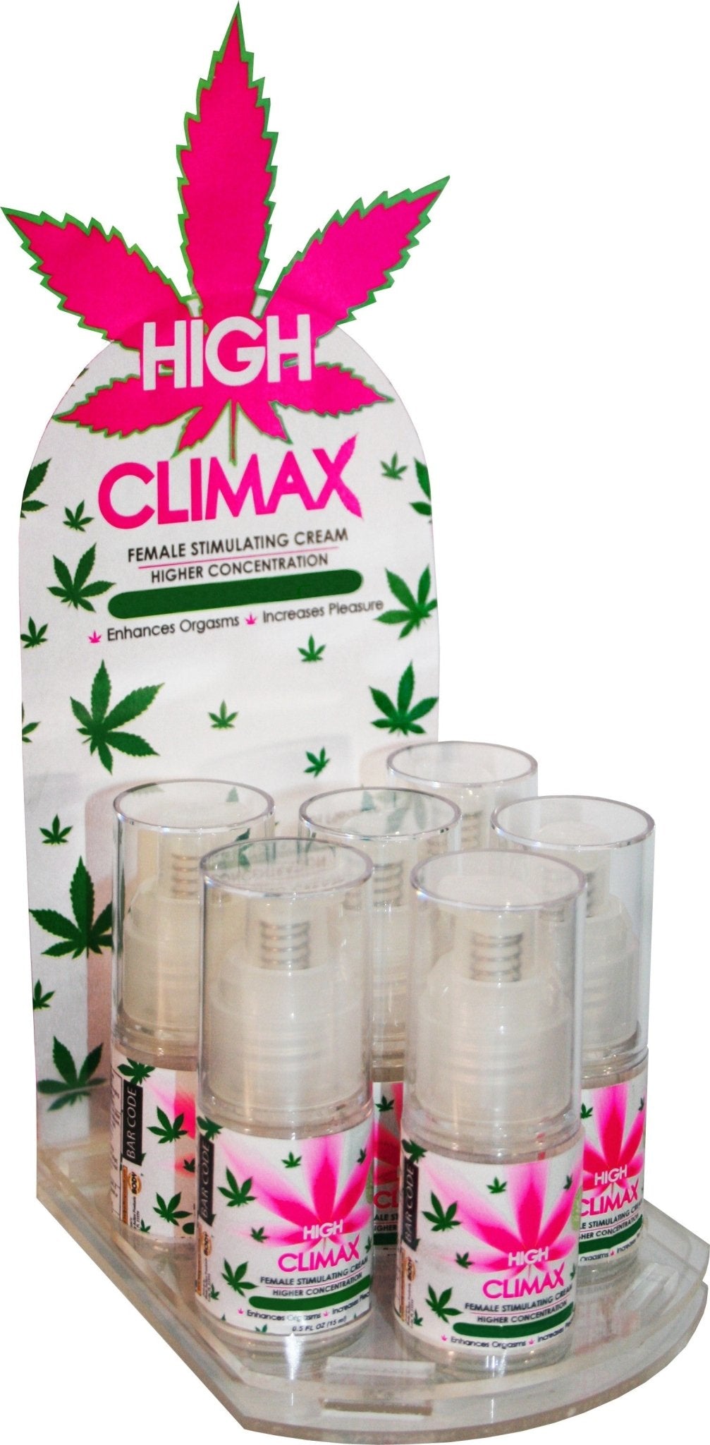 High Climax Female Stimulating Cream - 0.5 Fl. Oz. / 15 ml - 6 Count Display - Time4Task2Toys