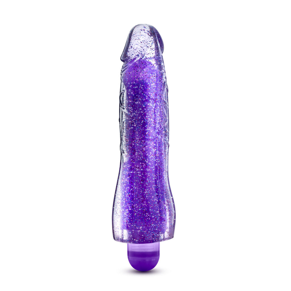 "Glow Dicks - Molly Glitter Vibrator - Purple BL-43011"