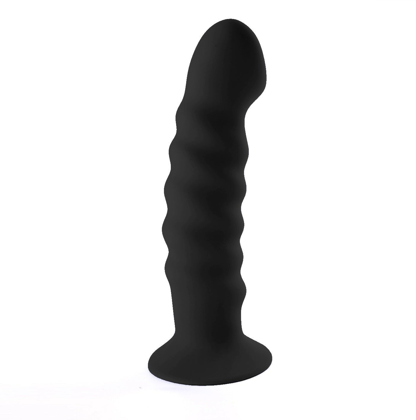 Kendall Silicone Dong Swirled Satin Finish - Black - Time4Task2Toys