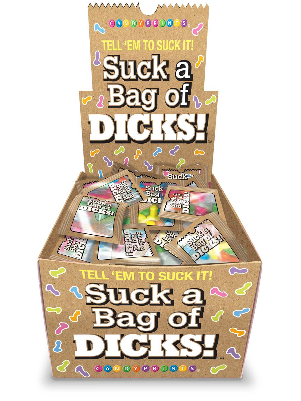 Suck a Bag of Dicks Display 100pk - Time4Task2Toys