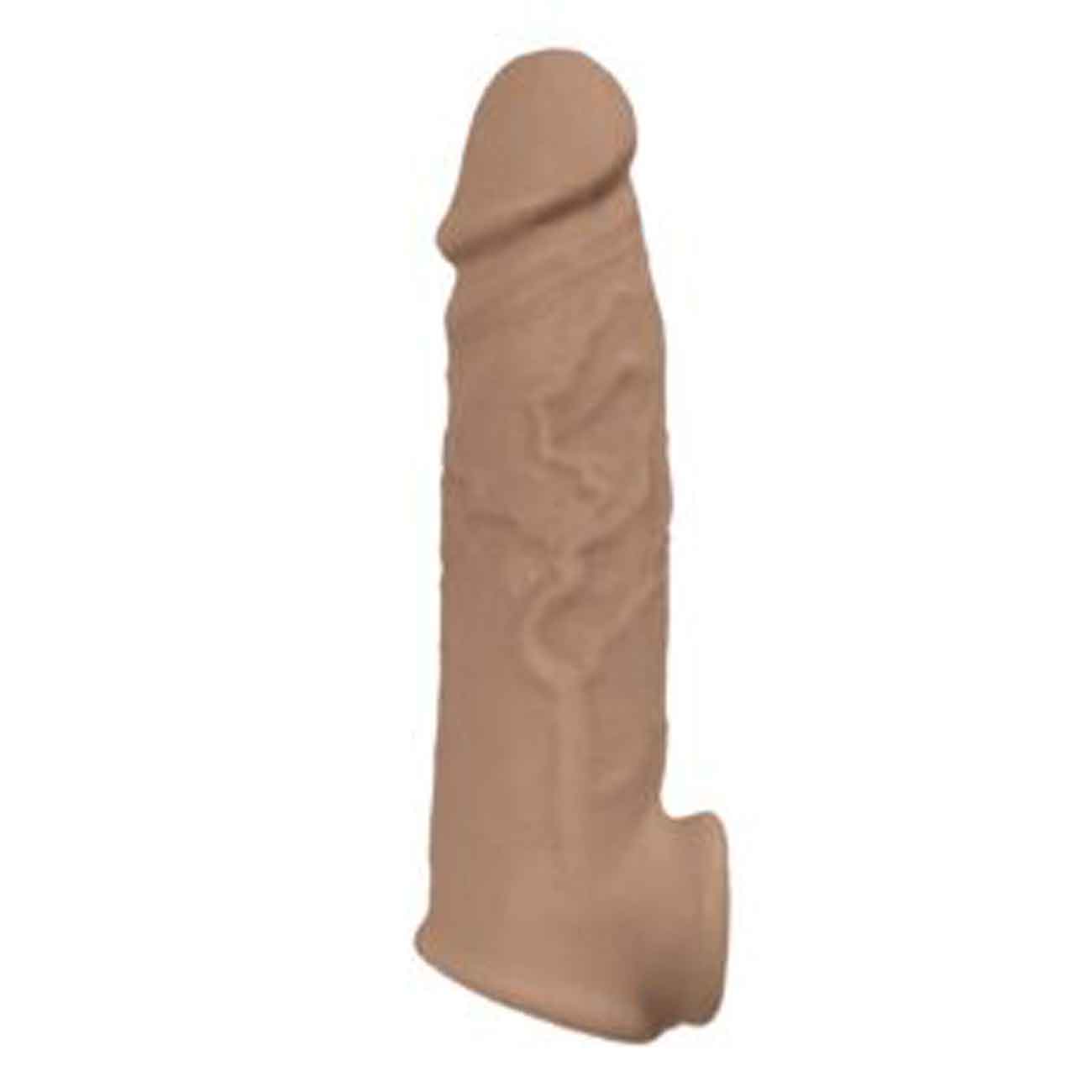 "Natural Realskin Vibrating Penis Xtender - Brown NW2957-2"
