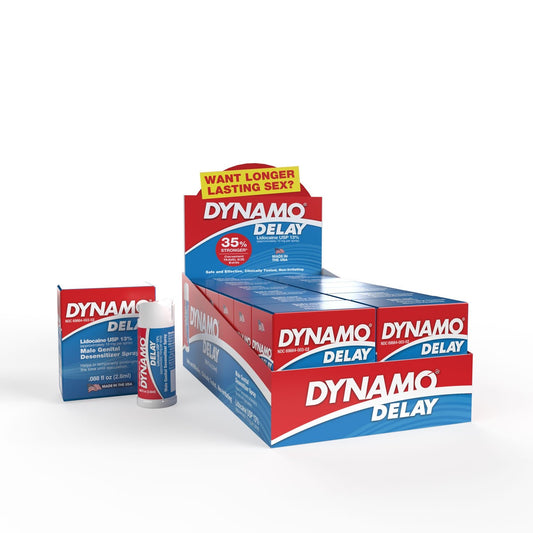 Dynamo Delay to Go in Pop Box .088 Fl Oz - 12 Ct Box - Display - Time4Task2Toys